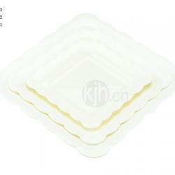 花邊正方餐盤(4、6PCS