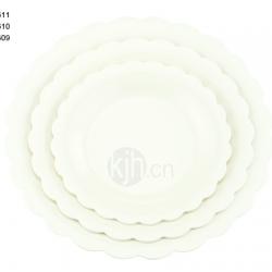 花邊圓型餐盤(6、4PCS