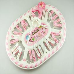 時(shí)尚雙色長圓形24夾曬