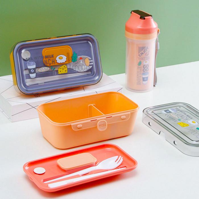 按壓便當(dāng)盒+500CC杯中